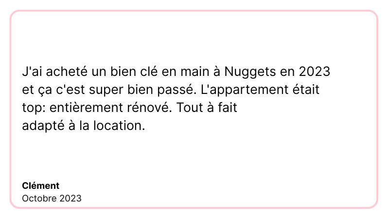 Témoignages clients (1)